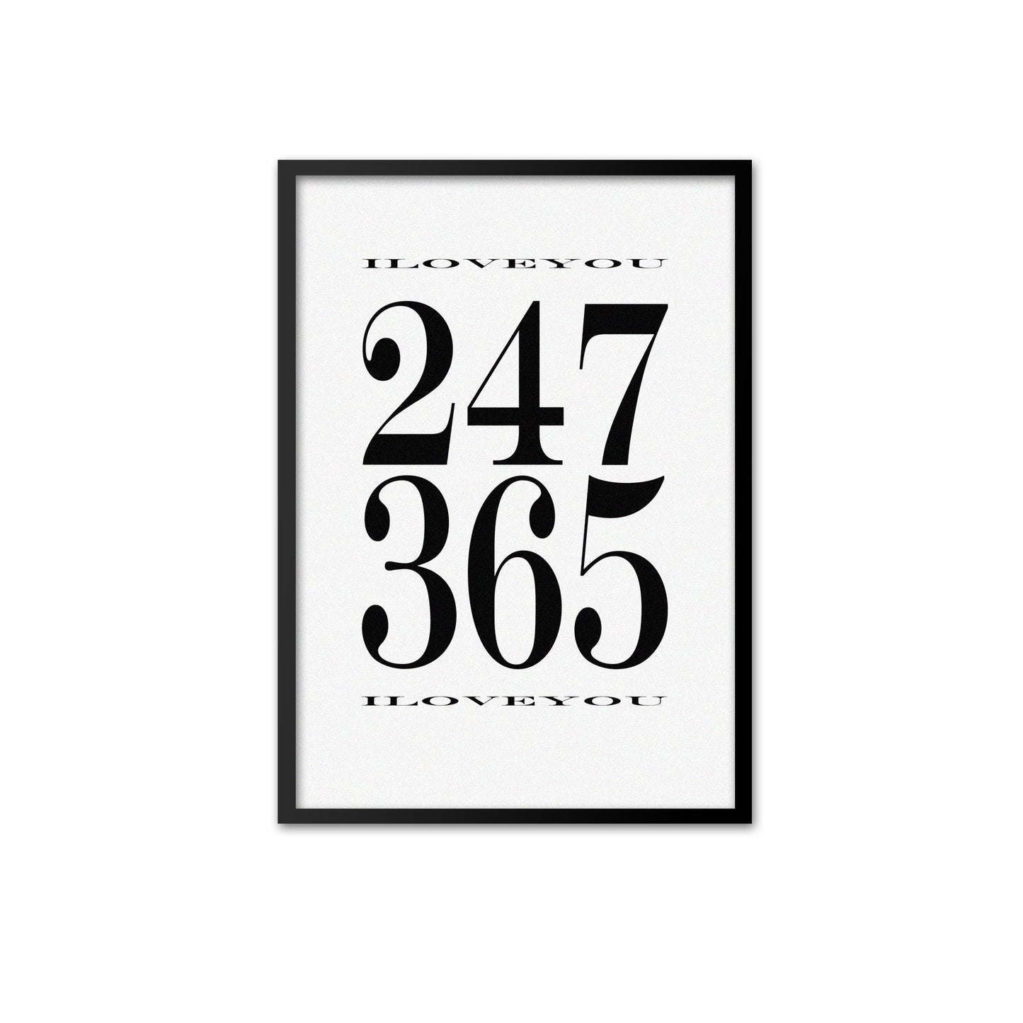 247, 365 - black on white print