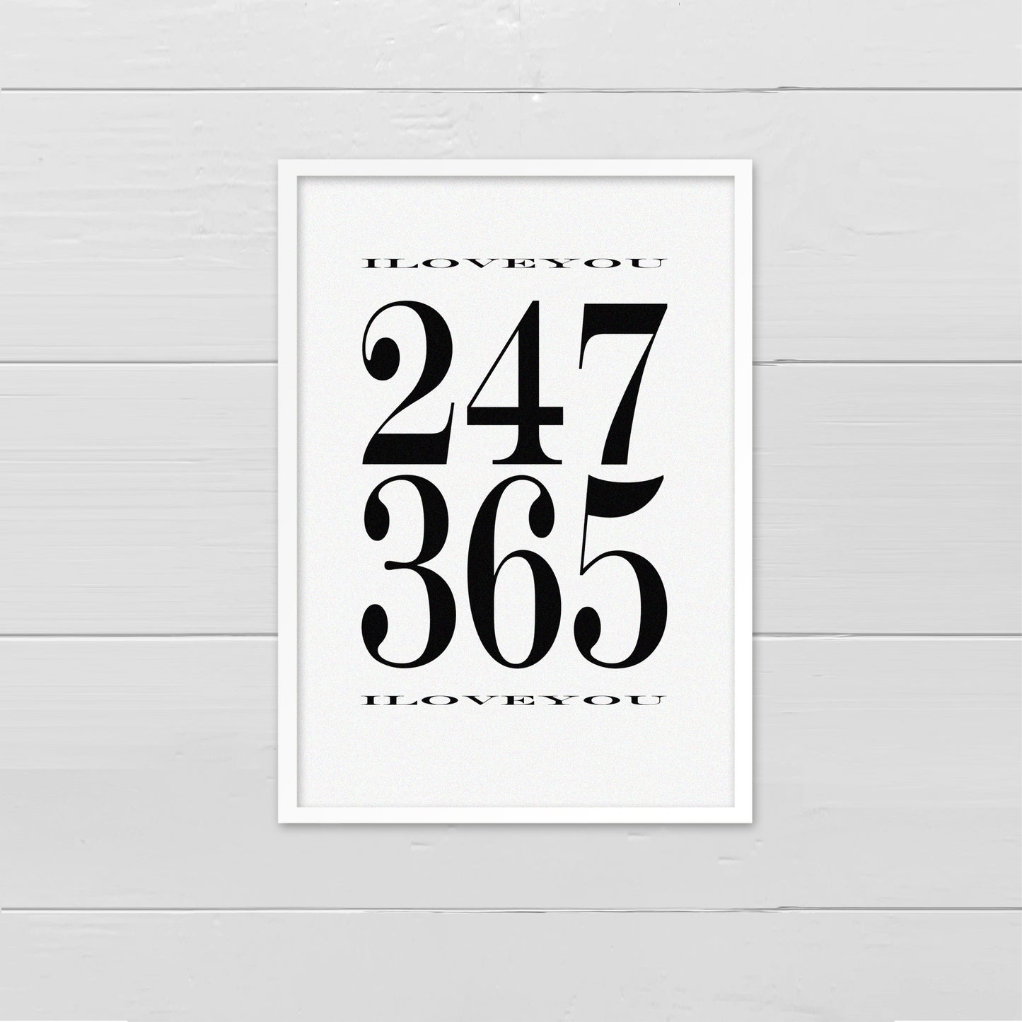 247, 365 - black on white print