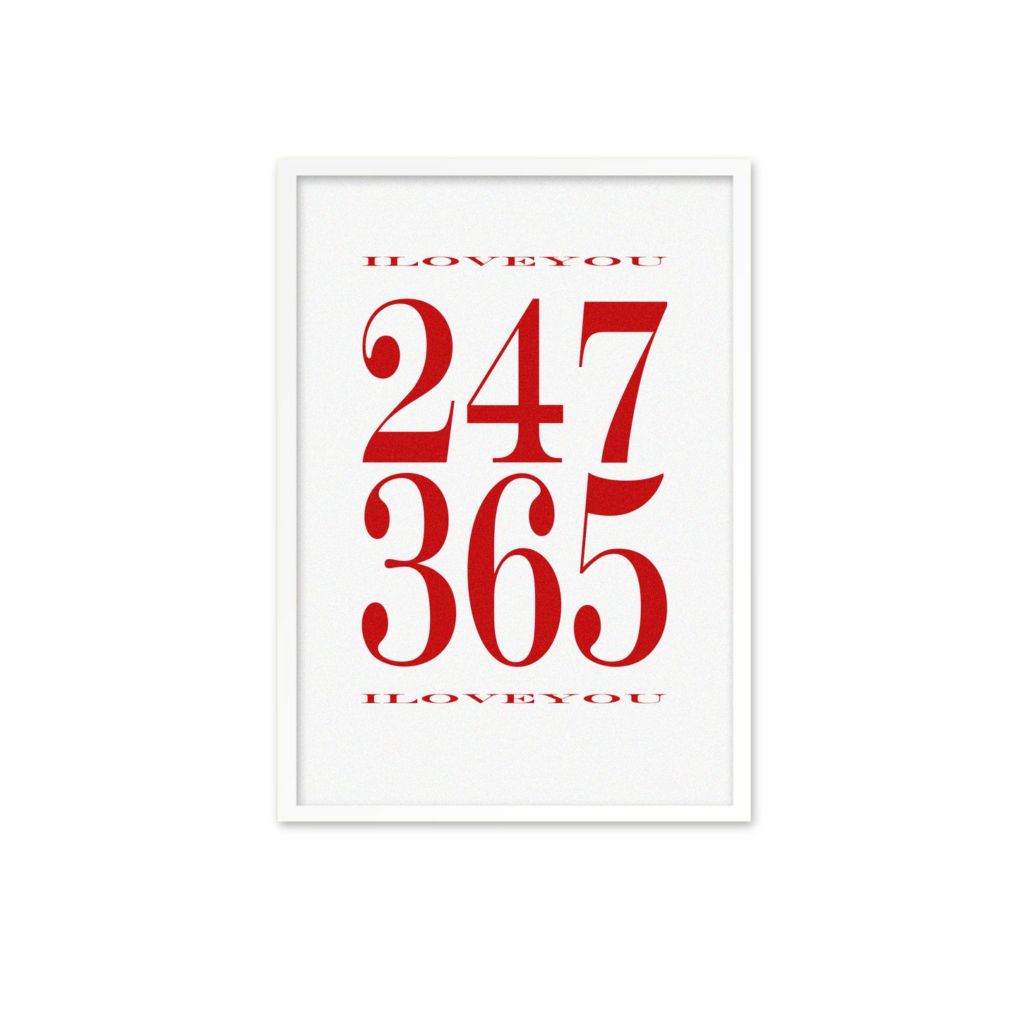 247, 365 - red on white print