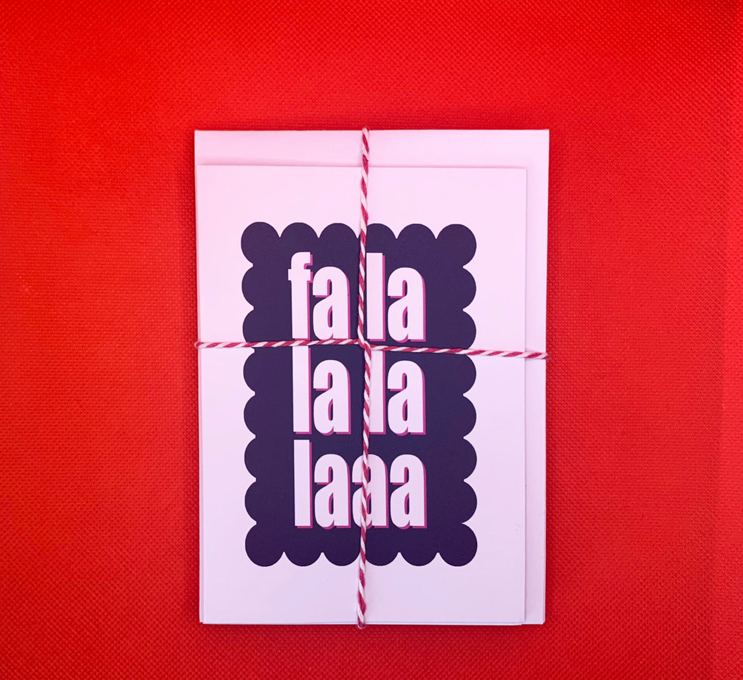 Fa La La La Laaa - Christmas Cards - pack of six