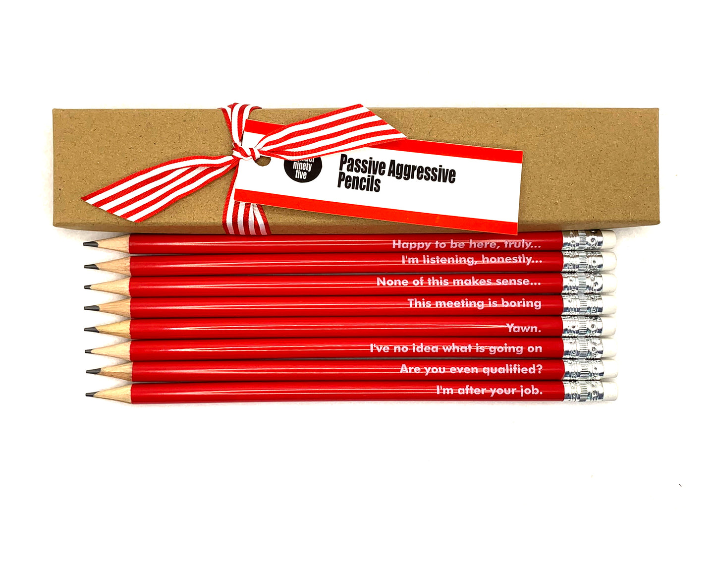 Passive Aggressive Pencils x 8