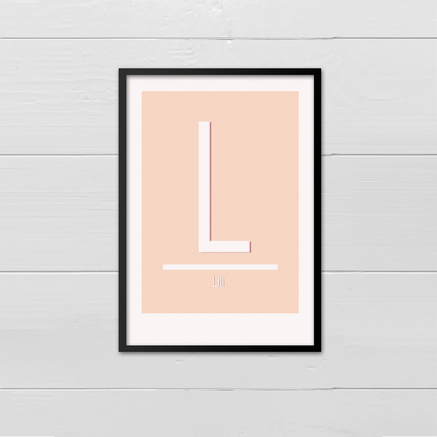 Personalised Initial - pale pink