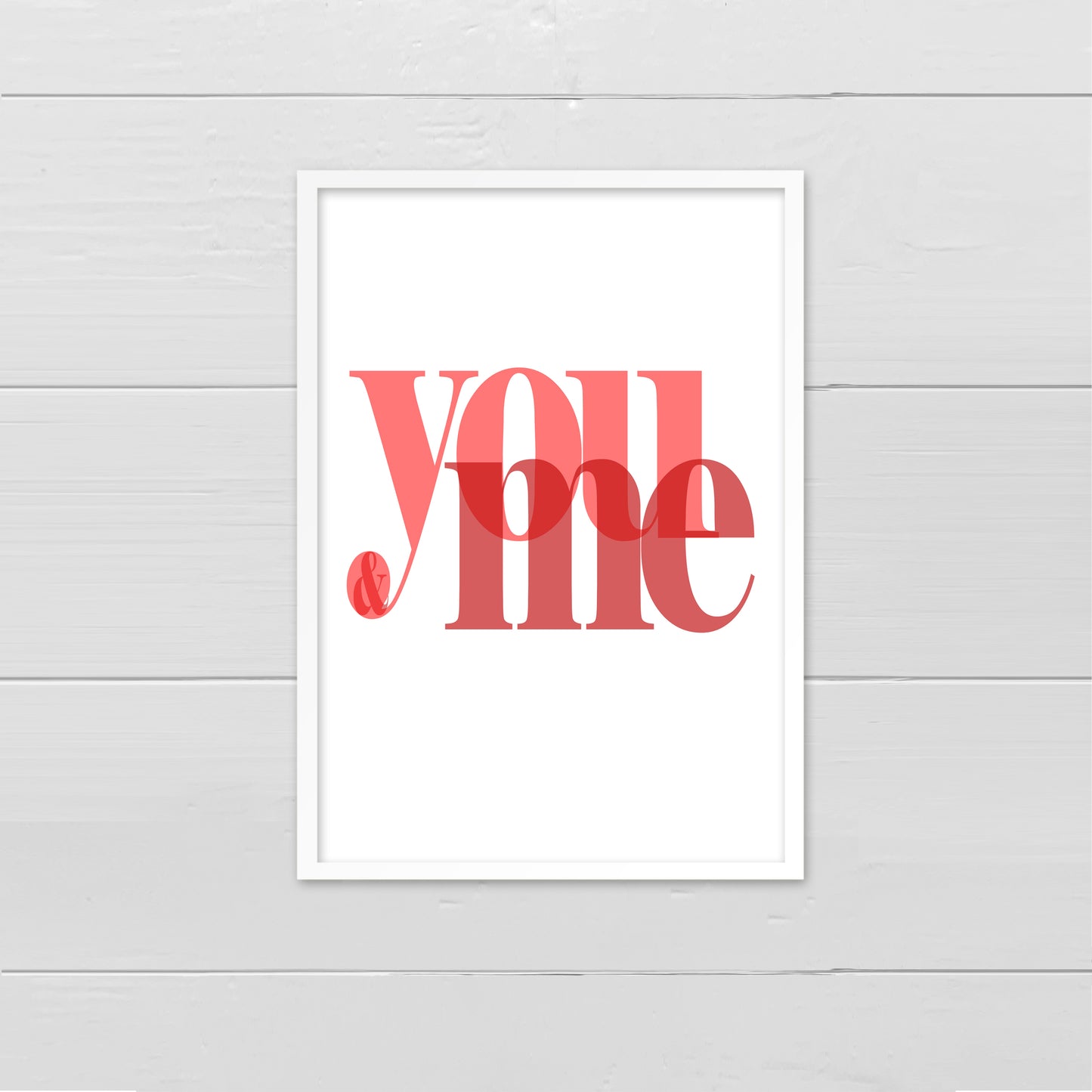 You & Me - reds print